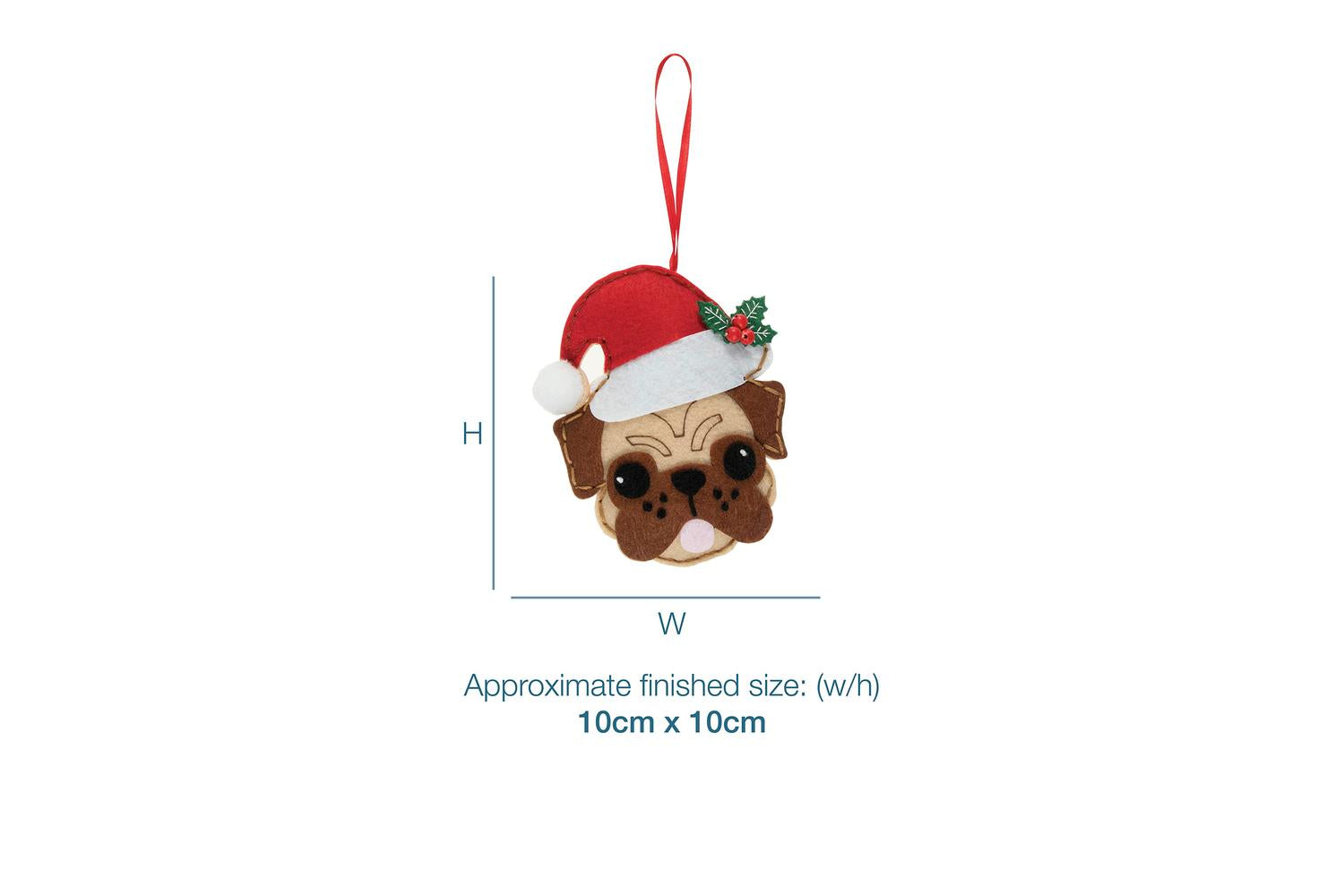 Trimits Gro-gck137 - Felt Kit Pug Shat - Felt Decoration Kit-3