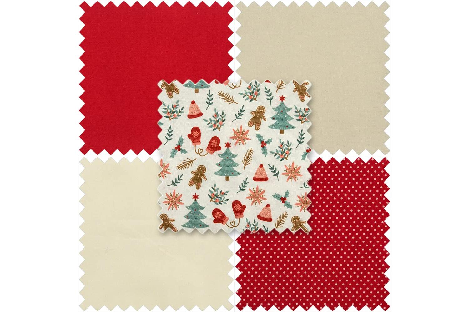 Trimits Gro-gtc174 - Fabric Fat Quarters Gingerbread Bundle