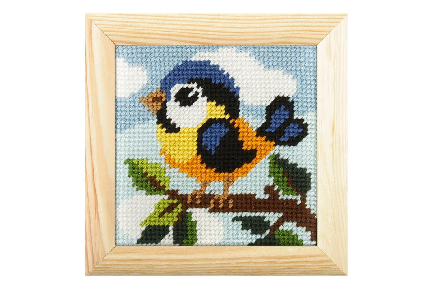 Orchidea Gro-orc.6706 - Emb Kit Birdie - Needlepoint Kit My