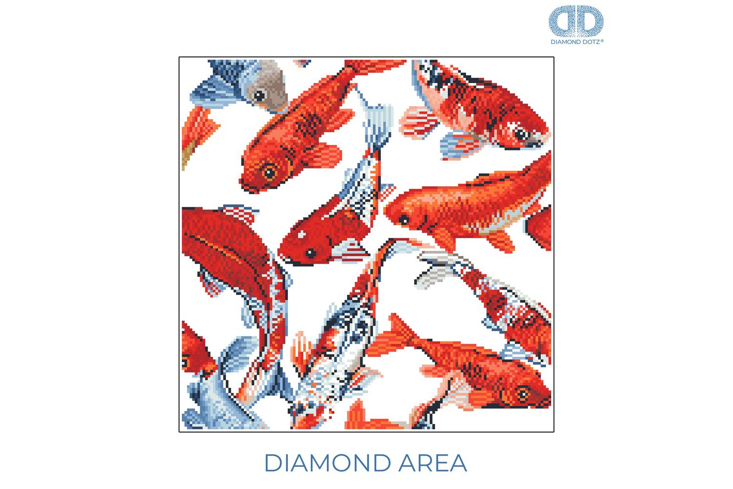 Diamond Dotz Gro-dd9.051 - Koi Mosaic - Diamond Painting Kit-2