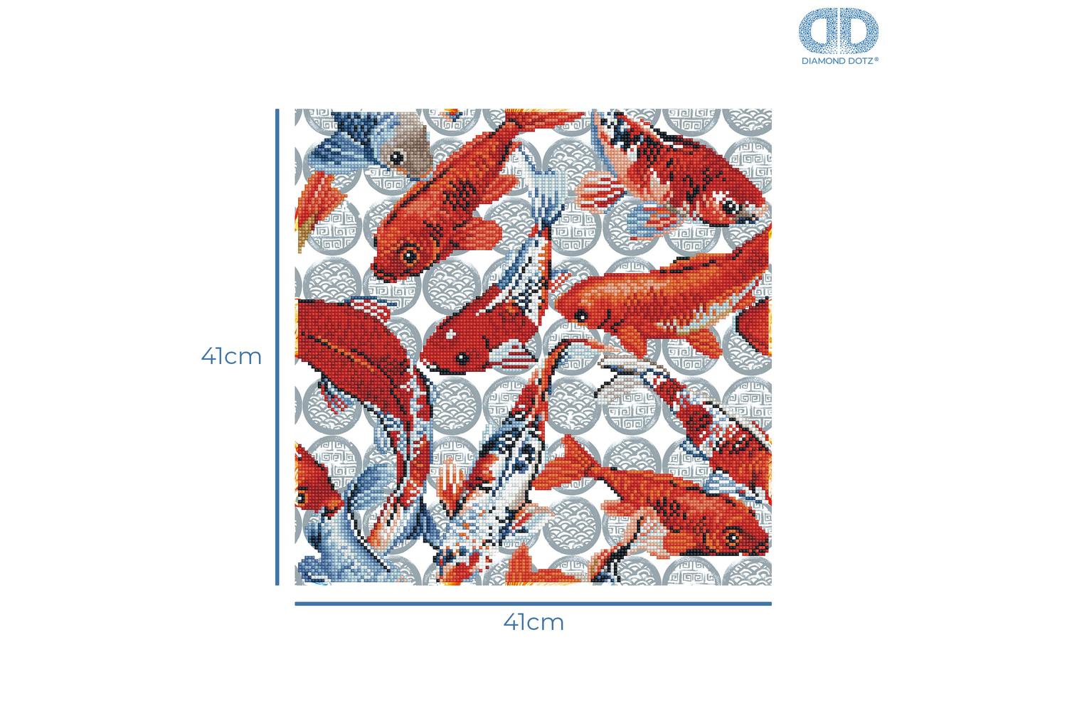 Diamond Dotz Gro-dd9.051 - Koi Mosaic - Diamond Painting Kit-3