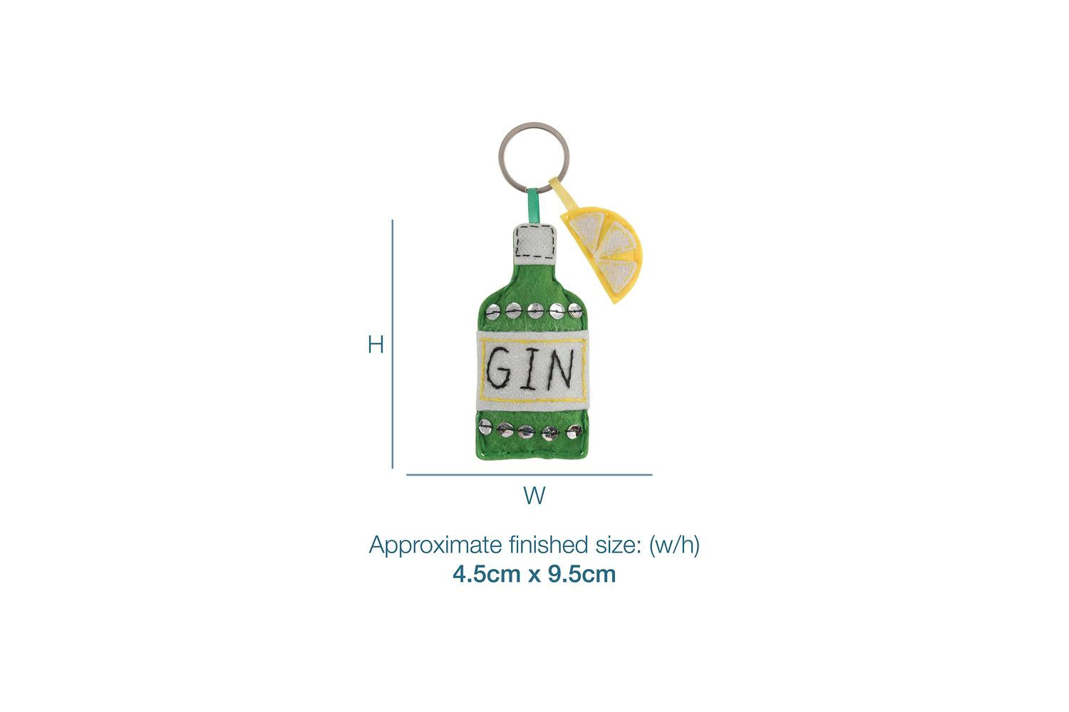 Trimits Gro-gck083 - Felt Kit Gin Bottle - Felt Decoration K-3