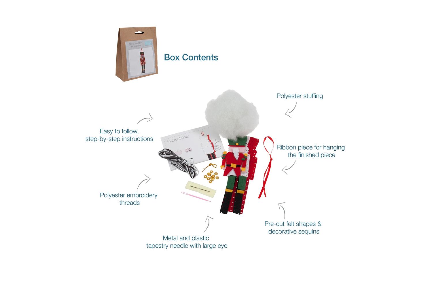Trimits Gro-gck039 - Felt Kit Nutcracker - Felt Decoration K-4
