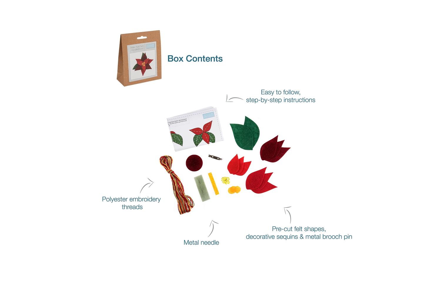 Trimits Gro-gck108 - Felt Decoration Kit Christmas Poinsetti-4