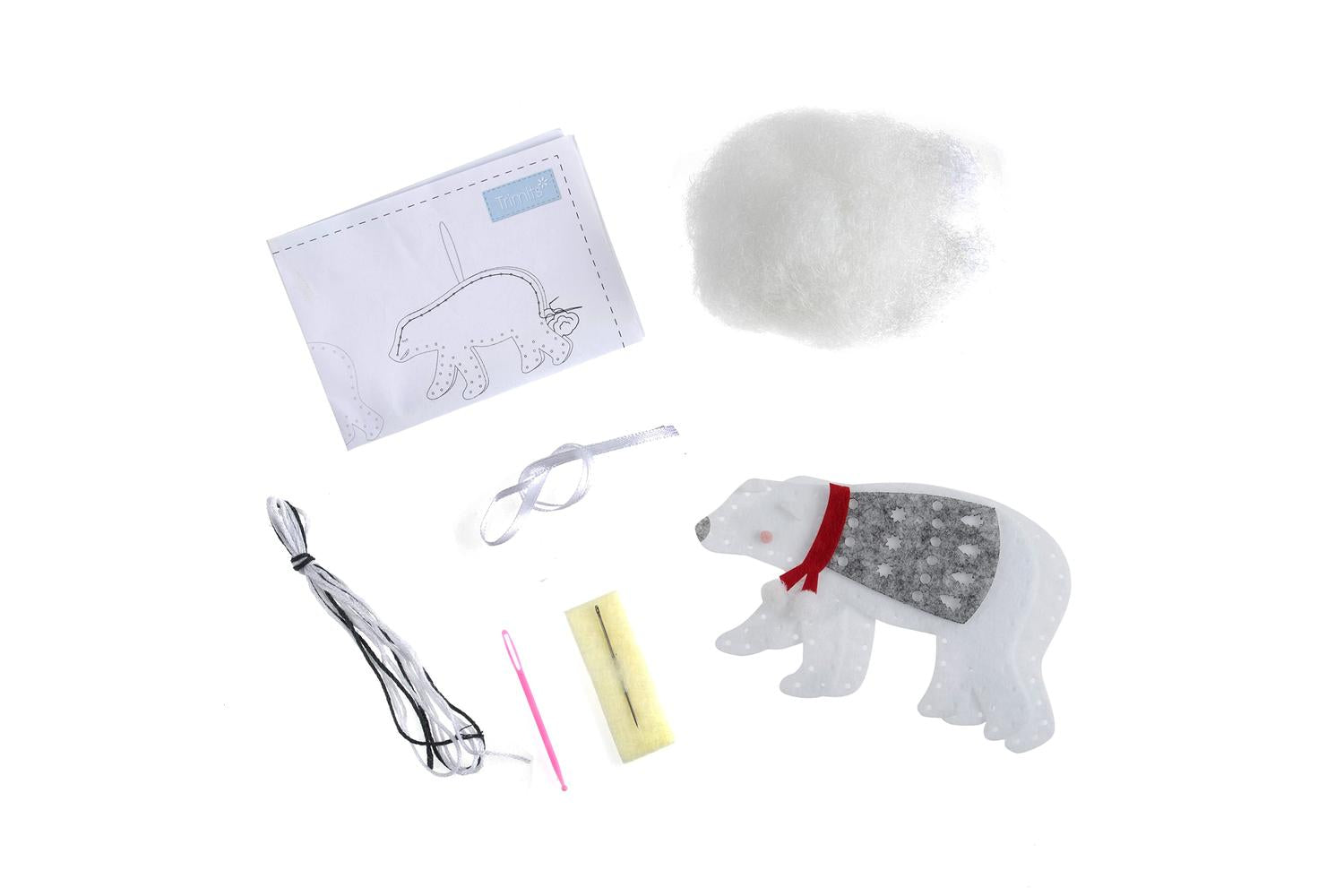 Trimits Gro-gck040 - Felt Kit Polar Bear - Felt Decoration K-2