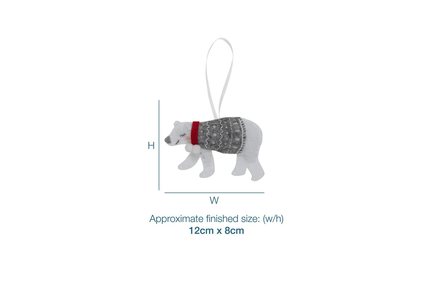 Trimits Gro-gck040 - Felt Kit Polar Bear - Felt Decoration K-4