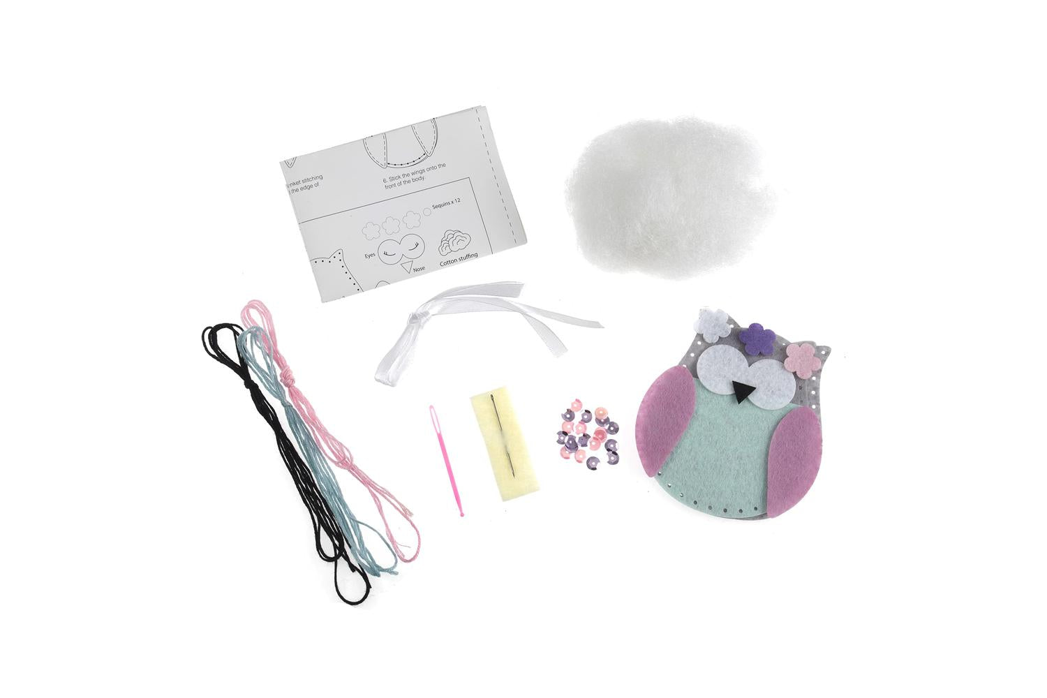 Trimits Gro-gck037 - Felt Kit Spring Owl - Felt Decoration K-2