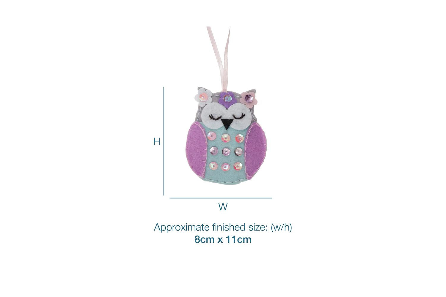 Trimits Gro-gck037 - Felt Kit Spring Owl - Felt Decoration K-3