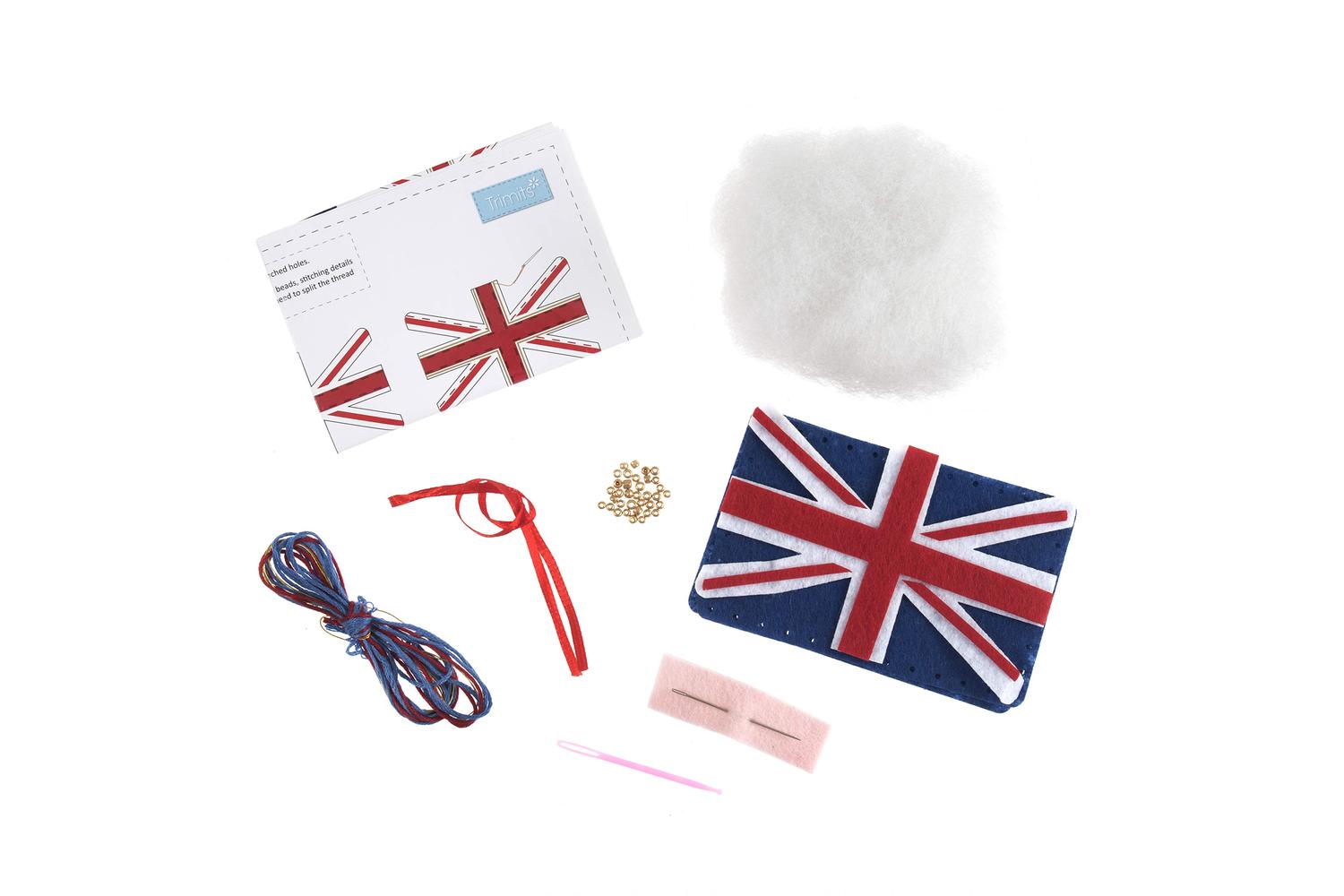 Trimits Gro-gck079 - Felt Kit Union Jack - Felt Decoration K-2