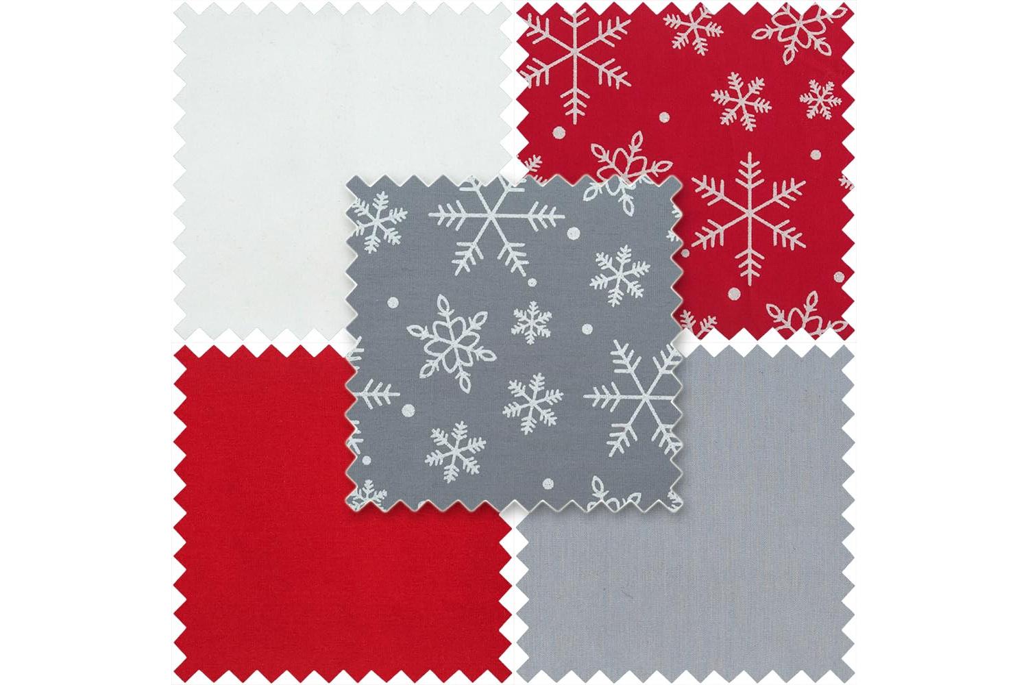 Trimits Gro-gtc176 - Fq Festive Glit Pk5 - Fat Quarter Pack-2