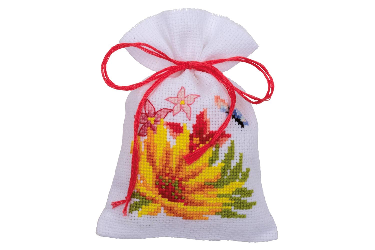 Vervaco Gro-pn-0185083 - Ppbag Pk3 Cful Flwr - Counted Cross-2