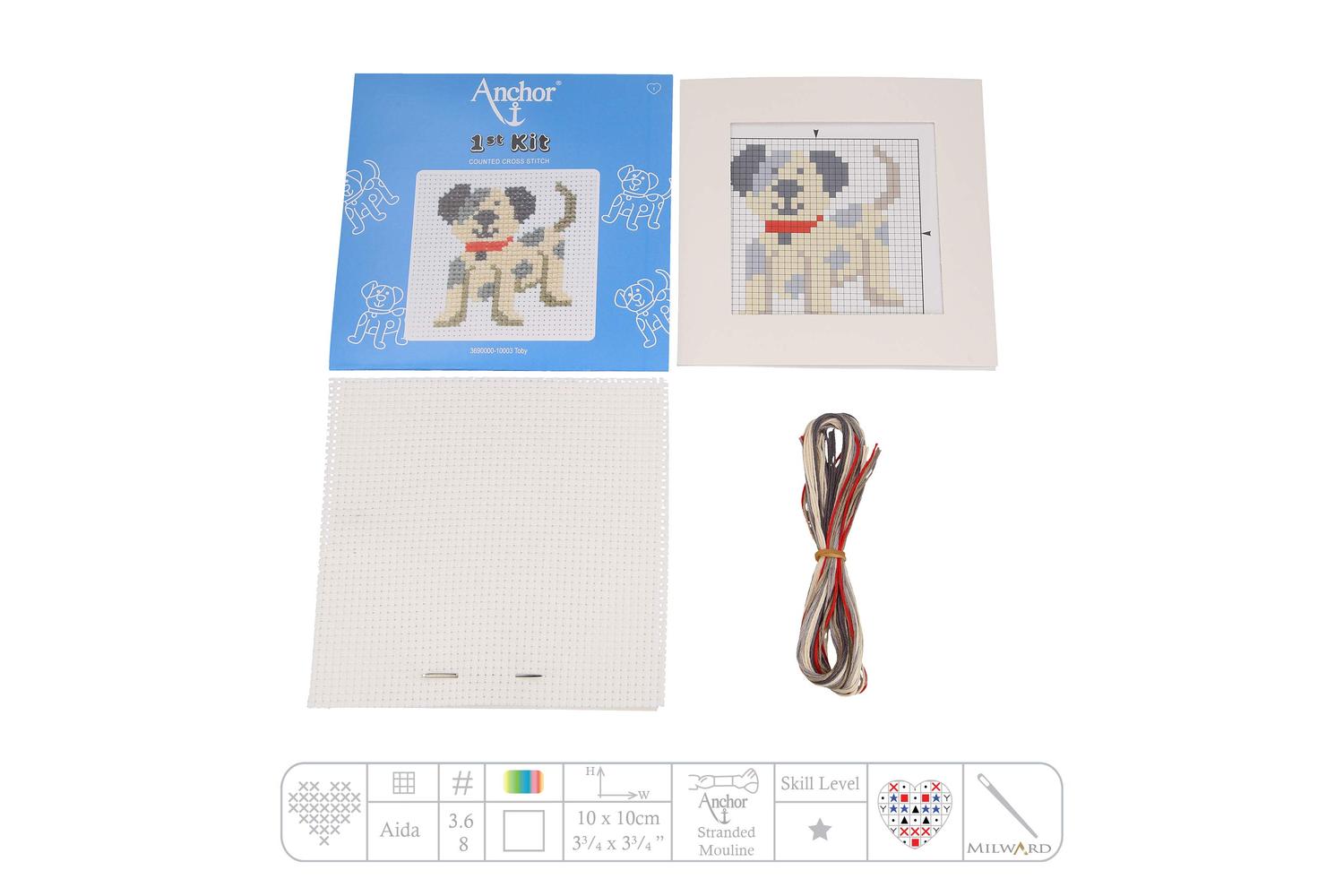 Anchor Gro-3690000\10003 - First Kit Toby - Counted Cross St-3