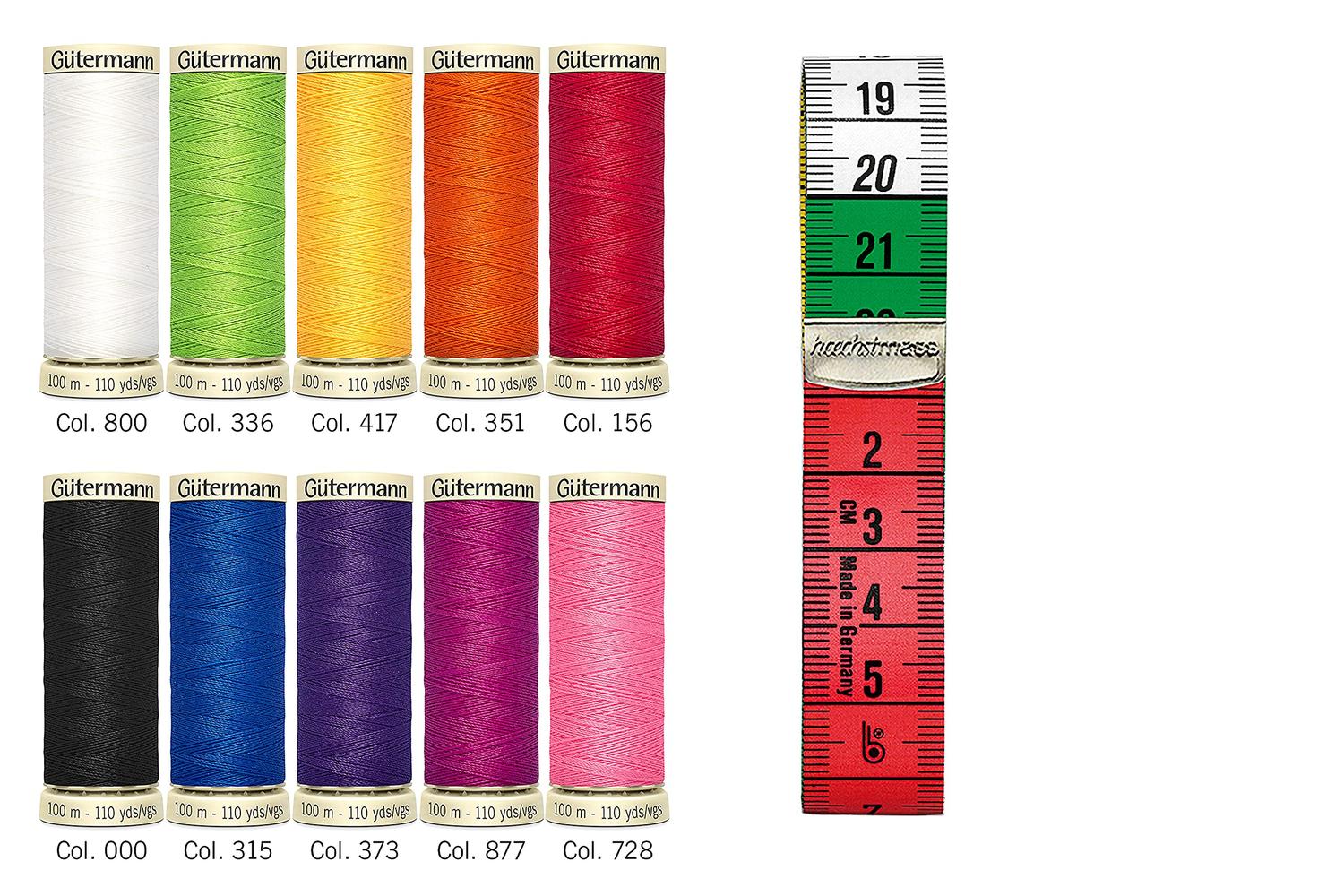 Gutermann Gro-734581 - Tset Sa 10x100m Tape - Thread Set Sew-4