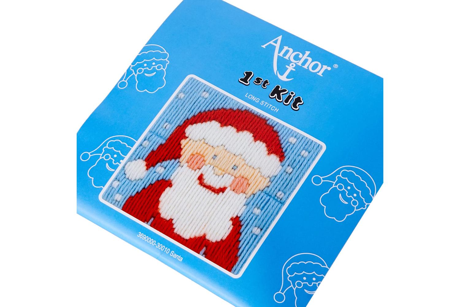 Anchor Gro-3690000\30010 - First Kit Santa - Long Stitch Kit-2
