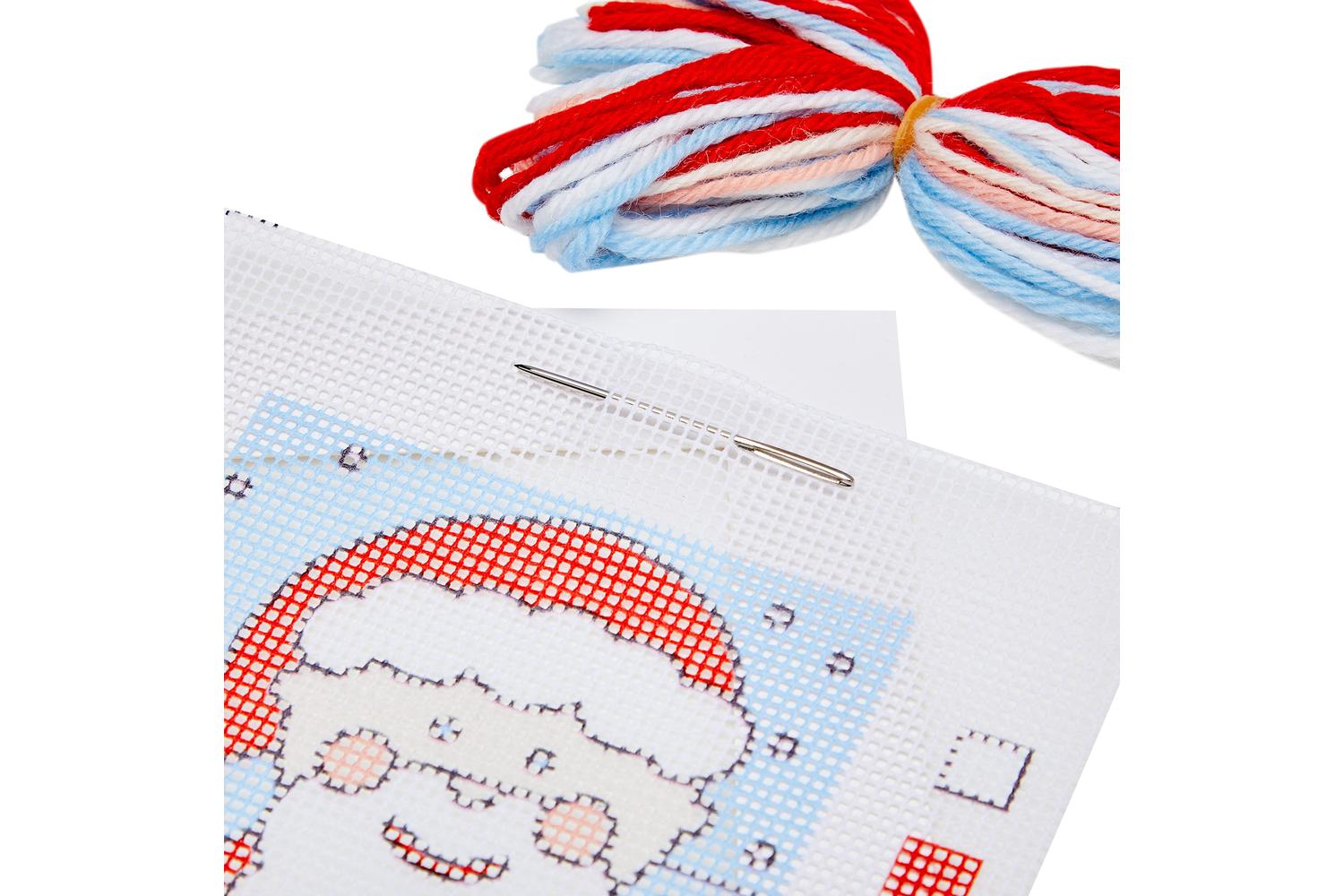 Anchor Gro-3690000\30010 - First Kit Santa - Long Stitch Kit-3
