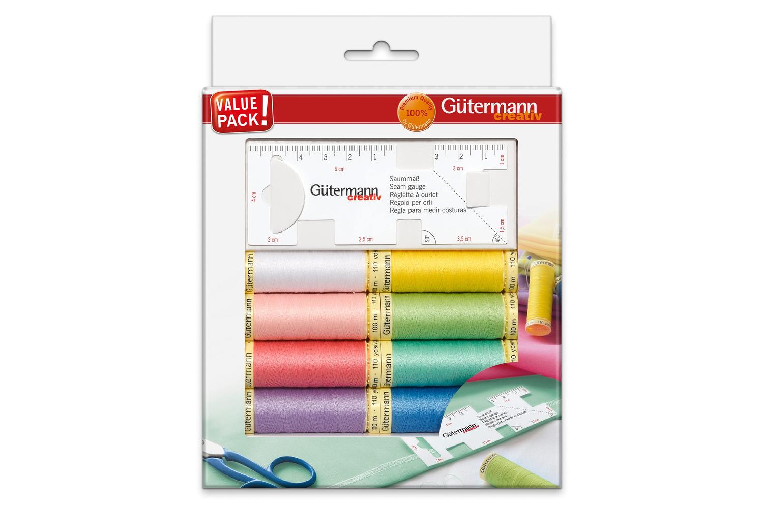 Gutermann Gro-734583 - Tset Sa 8x100m Gauge - Thread Set Sew-2