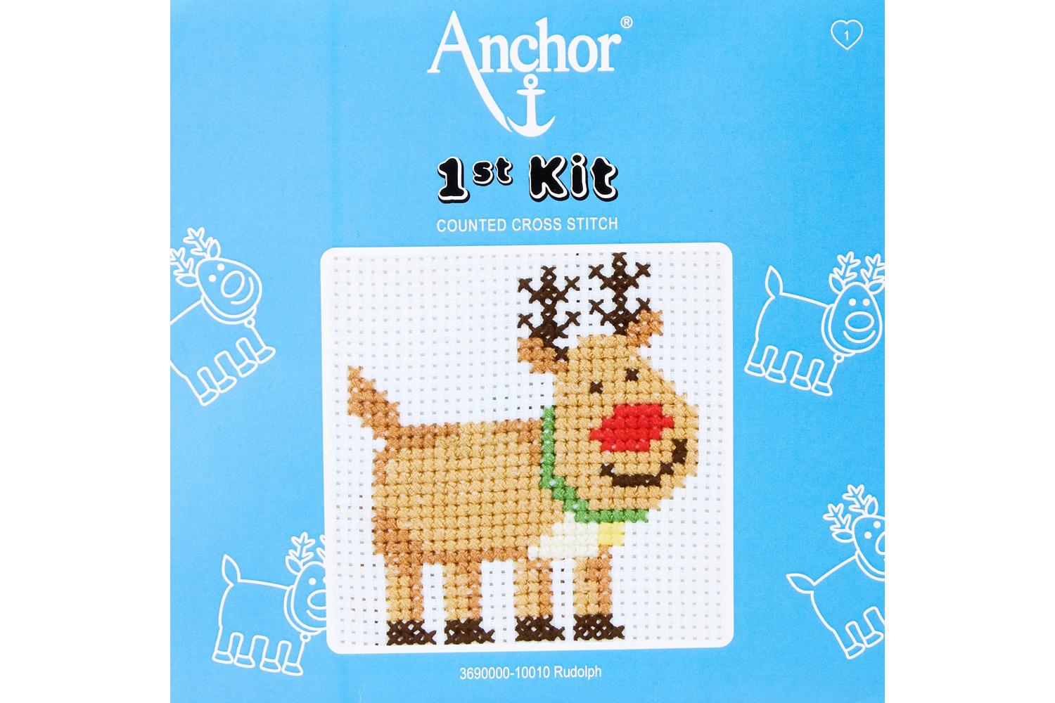 Anchor Gro-3690000\10010 - First Kit Rudolph - Counted Cross