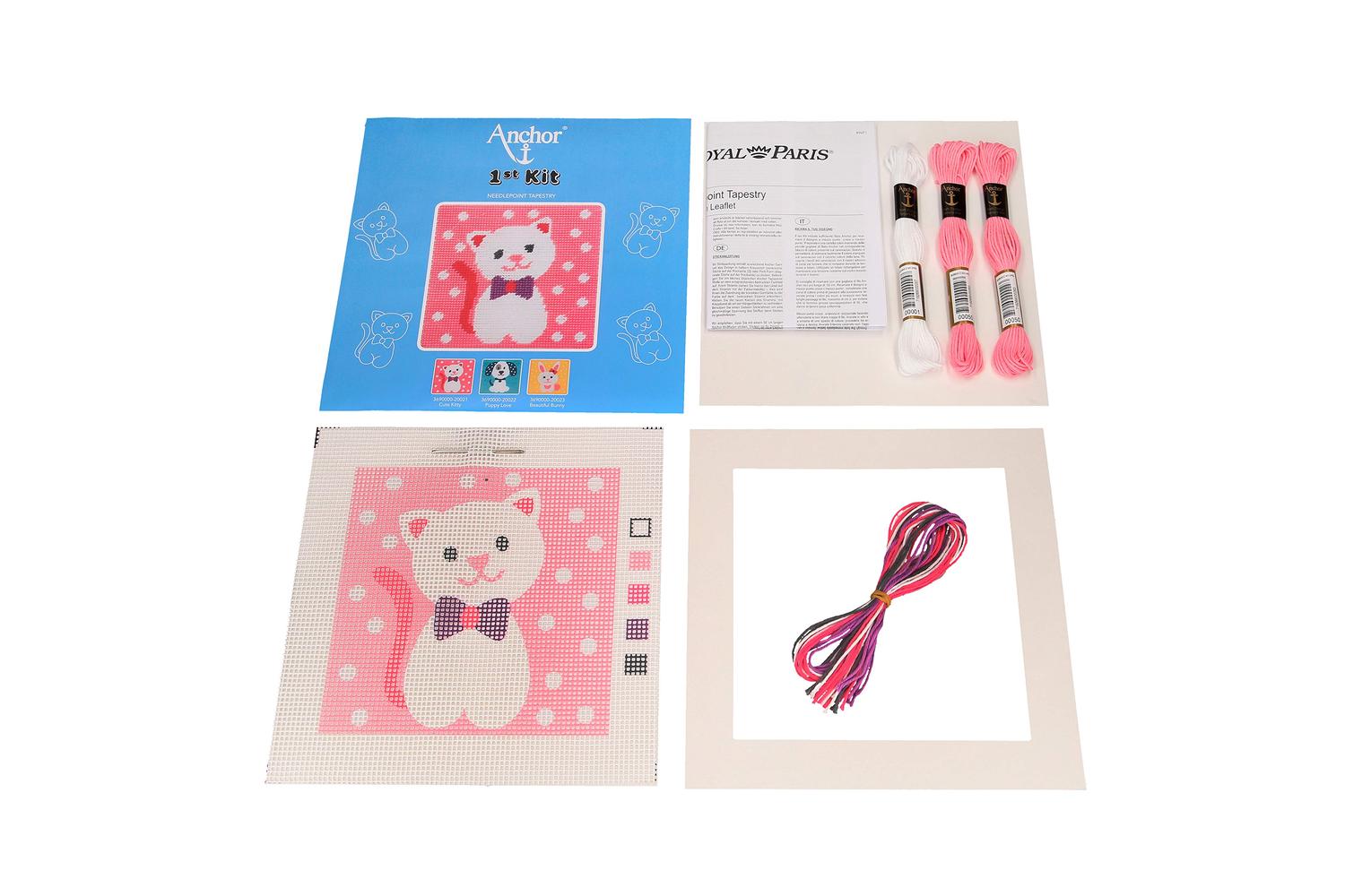 Anchor Gro-3690000\20021 - First Kit Cute Kitty - Tapestry K-3