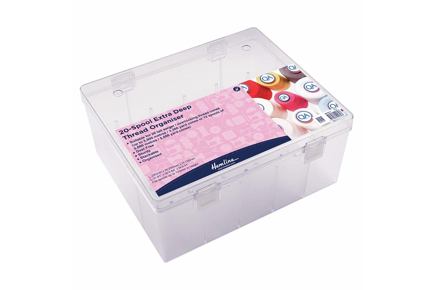 Hemline Gro-m3104.t - Extra Deep Thread Box - Thread Organis