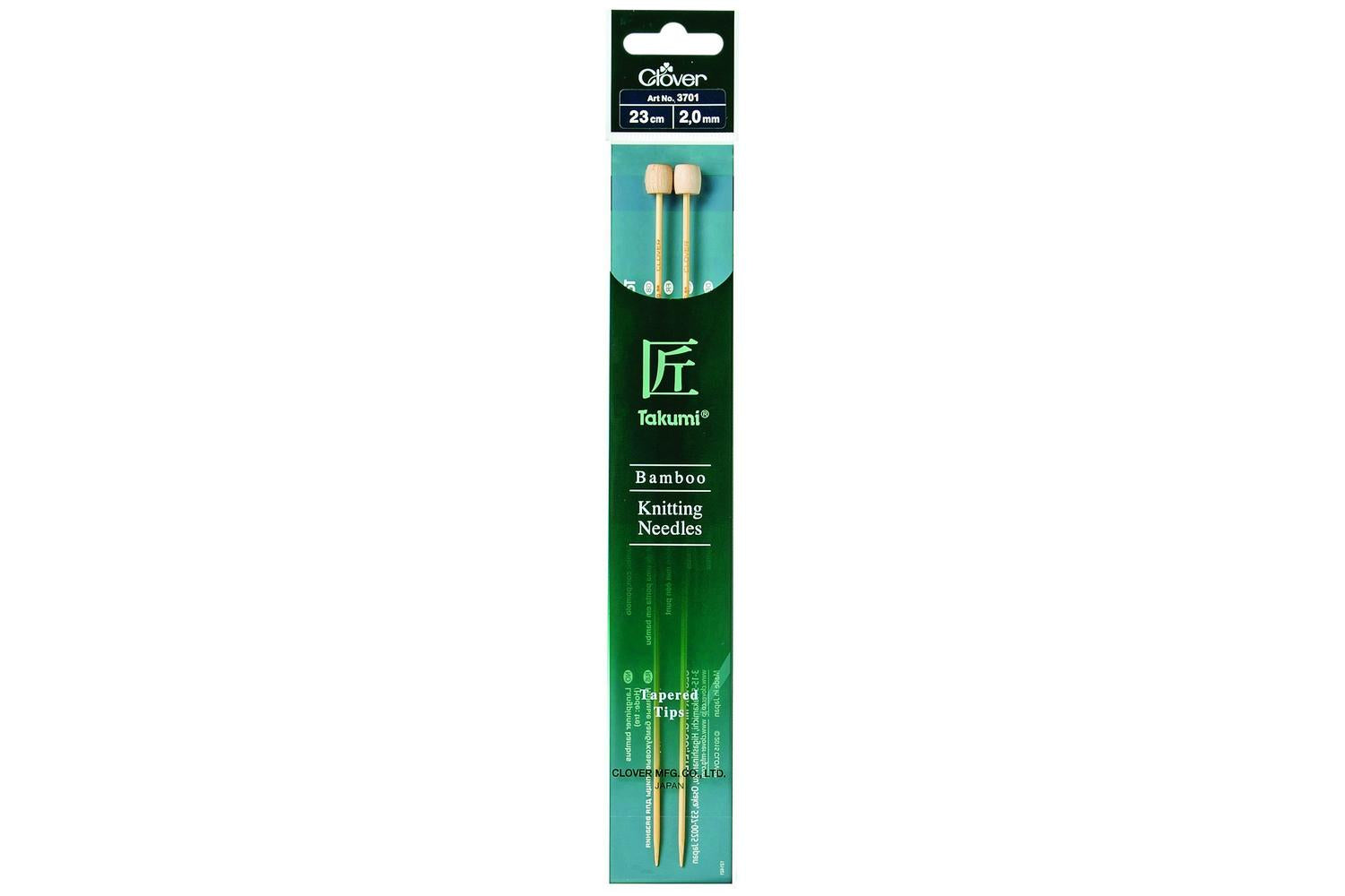 Clover Gro-cl3701 - Knitting Pins Single-ended Takumi Bamboo