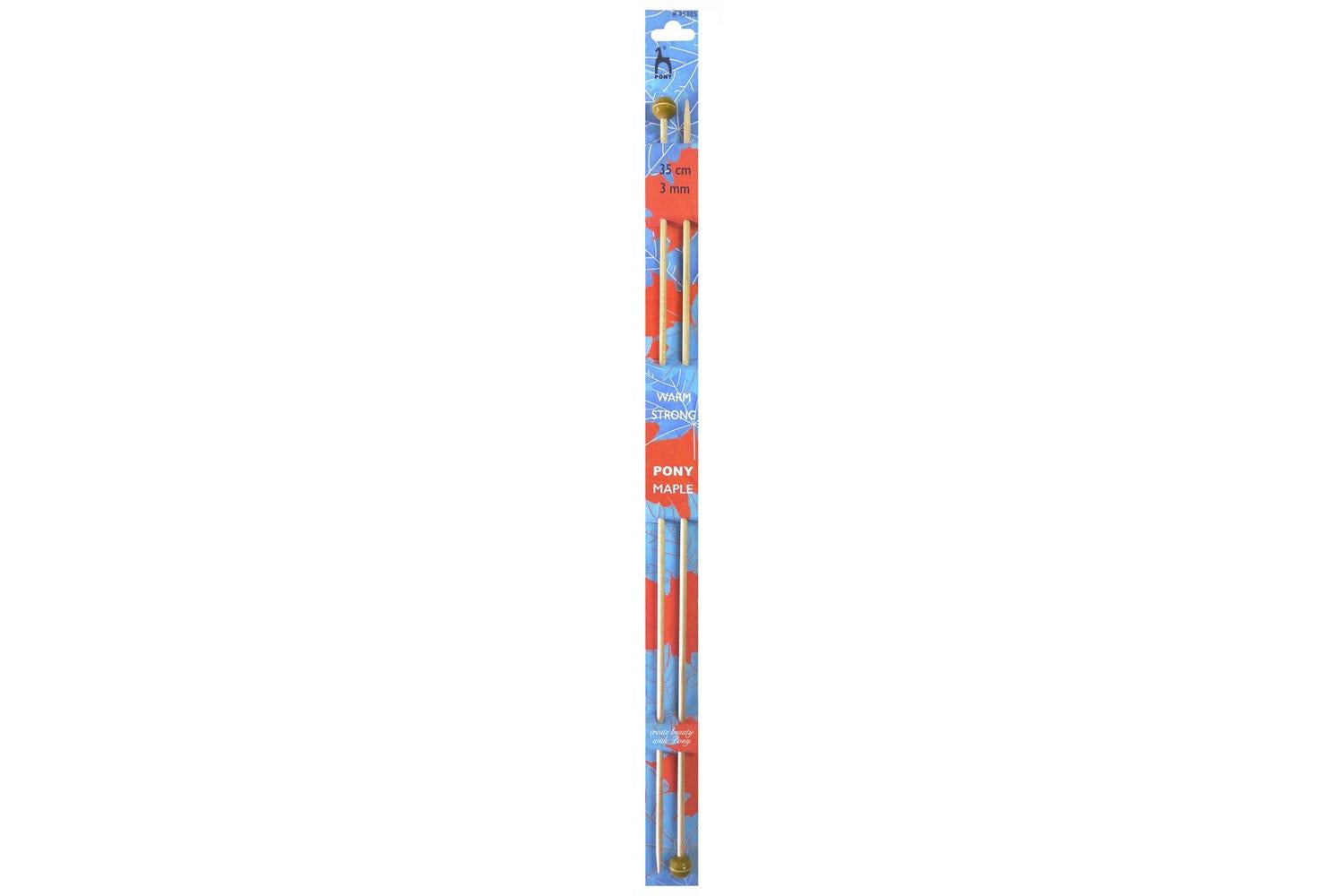 Pony Gro-p45305 - Maple Kp 35cmx300 - Knitting Pins Single-e