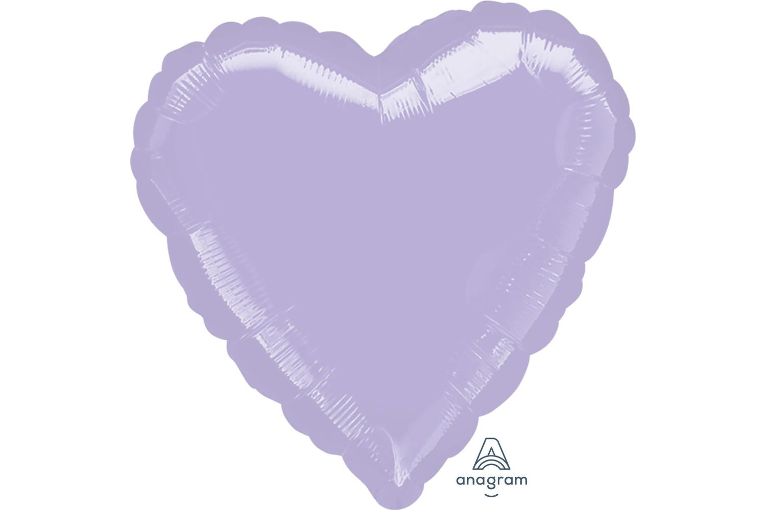 Amscan | 1057102 | Metallic Pastel Lilac Heart Standard Foil Balloons S15