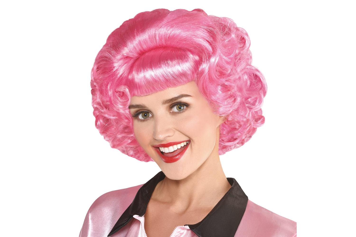Amscan | Ams-9909258 | Grease Frenchy Pink Wig