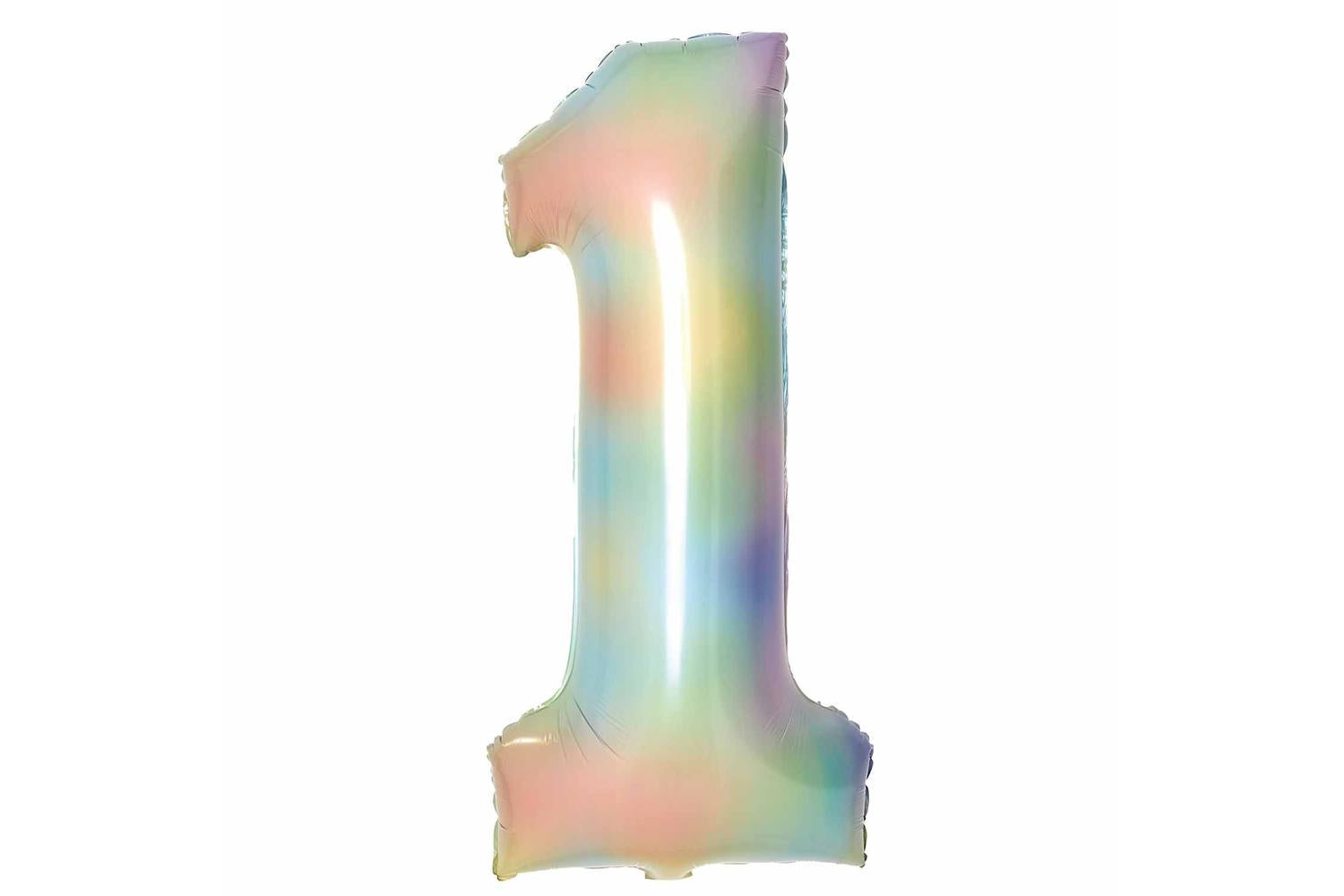 Amscan | Ams-9913134 | Large Number Pastel Rainbow 1