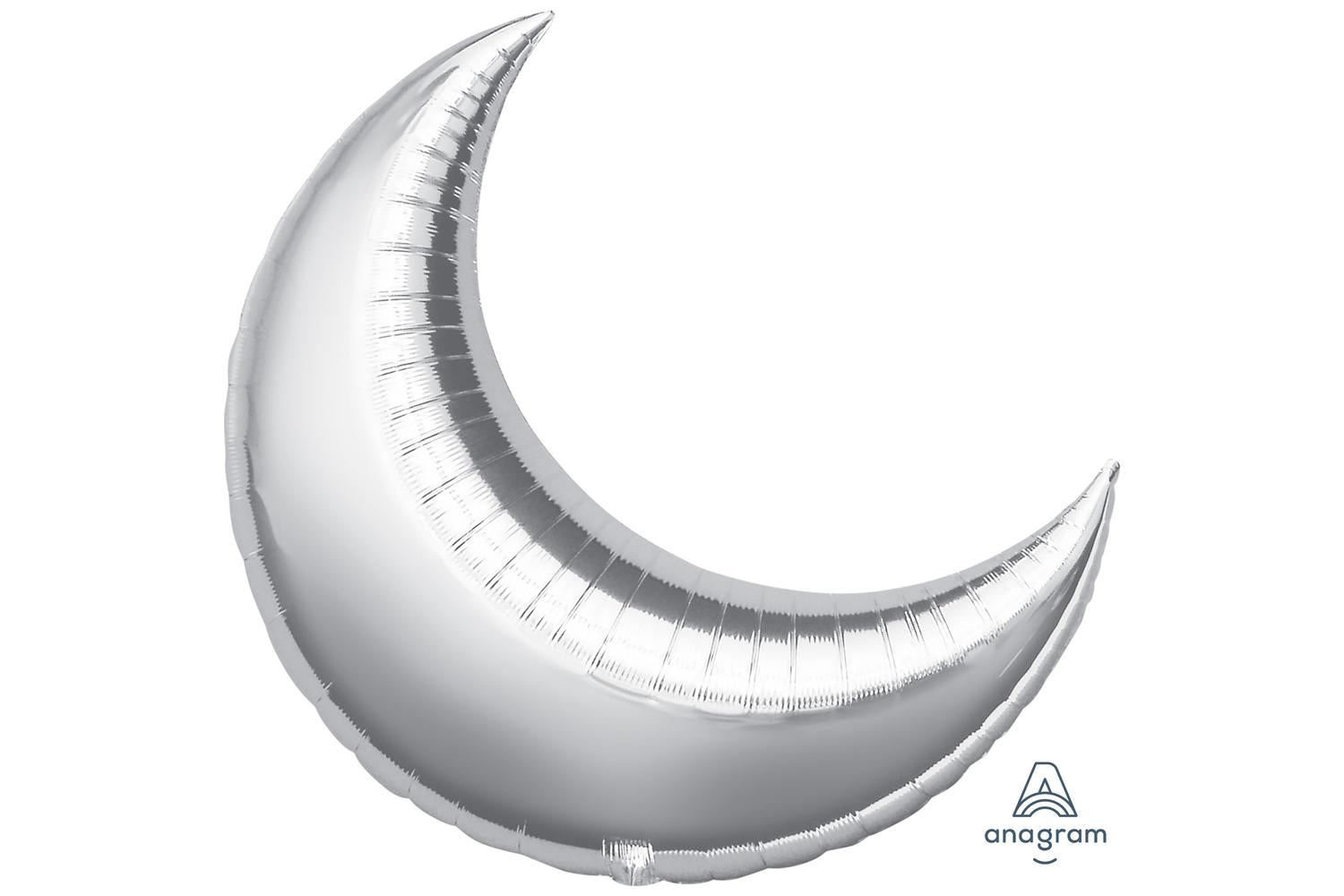 Amscan | 1629799 | Silver Mini Shape Crescent Foil Balloons 17"/43cm D11-2
