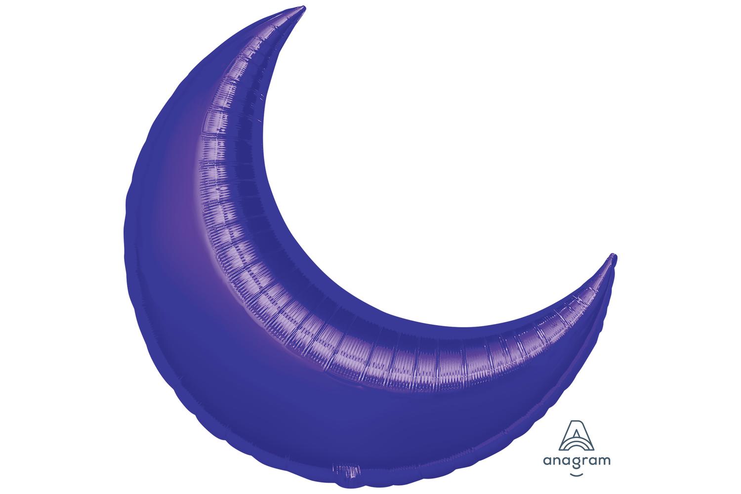 Amscan | 1641999 | Purple Supershape Crescent Foil Balloons 35