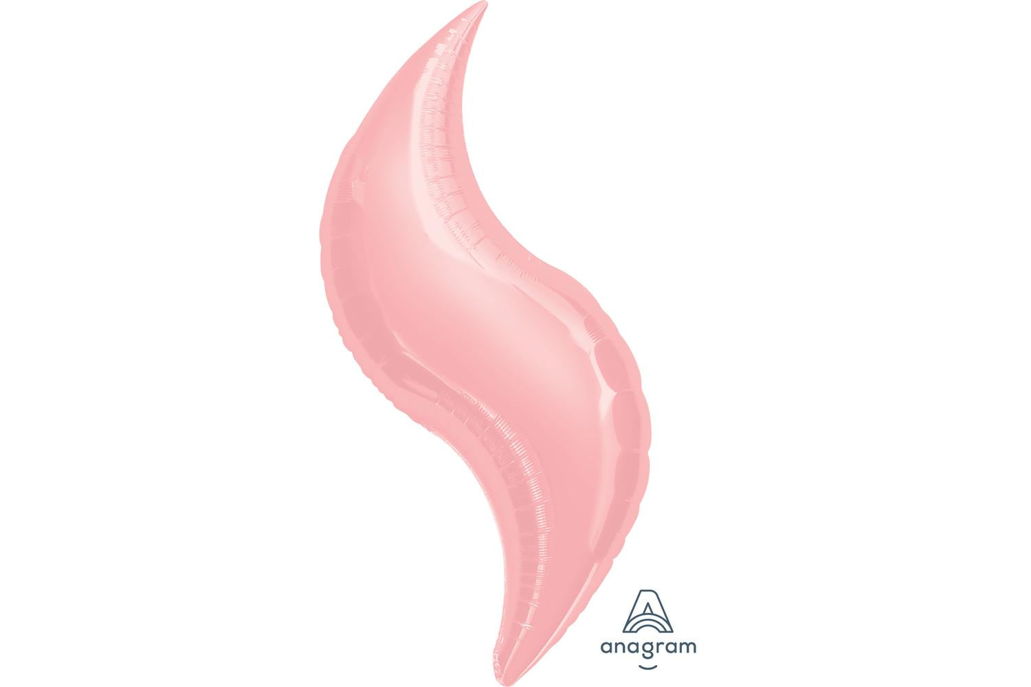 Amscan | 1646599 | Pastel Pink Supershape Curve Foil Balloons 42"/107 Cm D29 --2