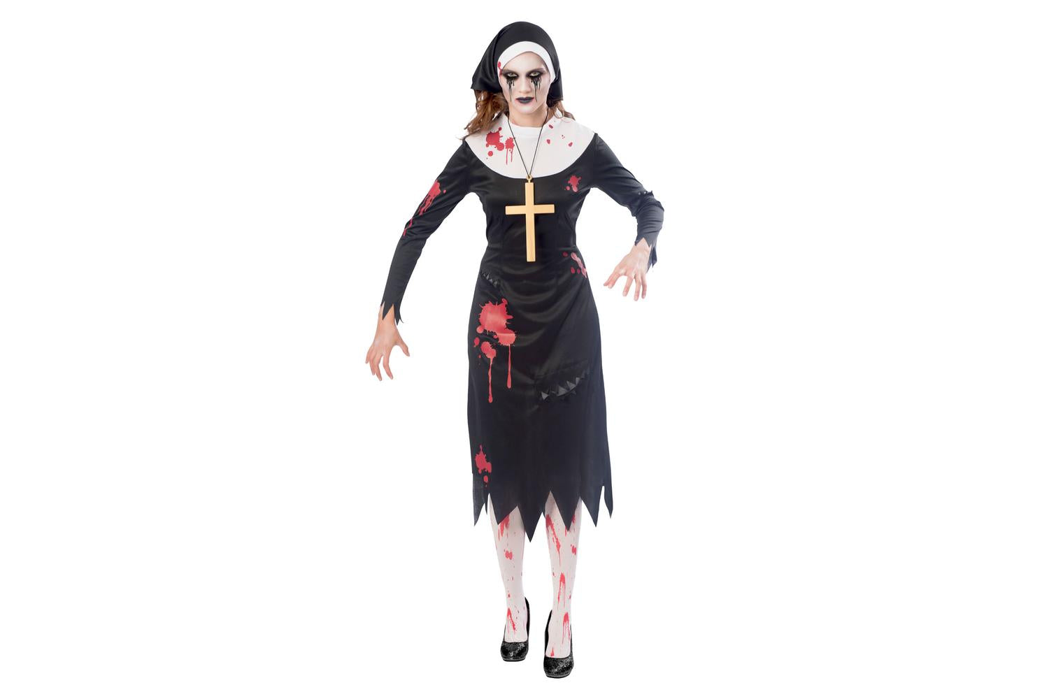 Amscan | 9902704 | Zombie Nun Womens M/l 12-14-2