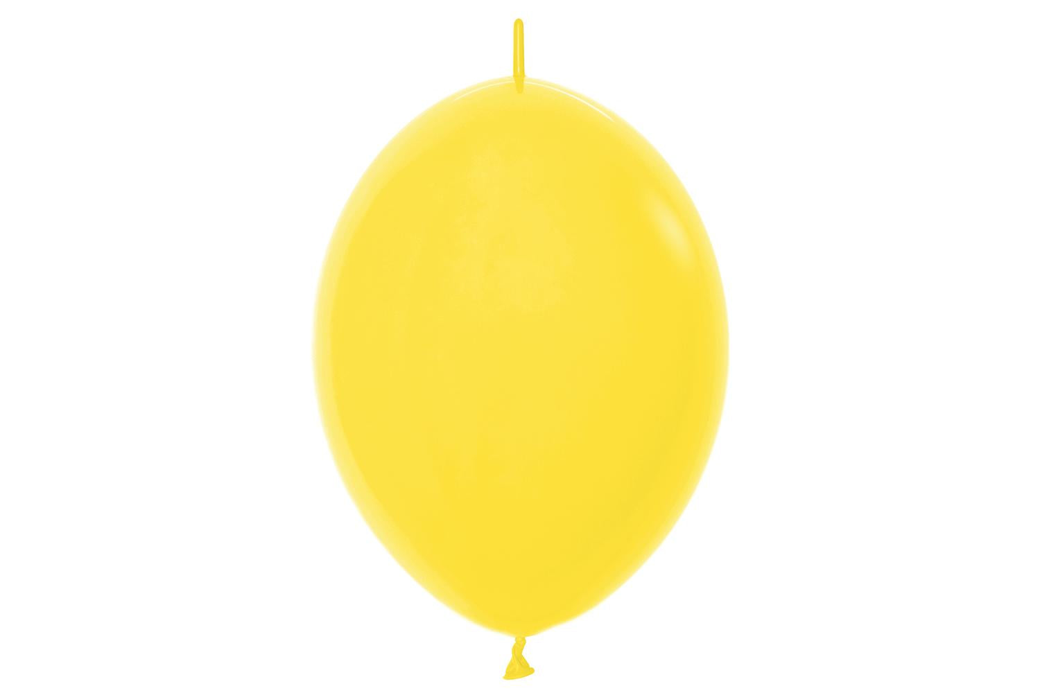 Amscan | 20002545 | Fashion Colour Link-o-loon Solid Yellow 020 Latex Balloons 6