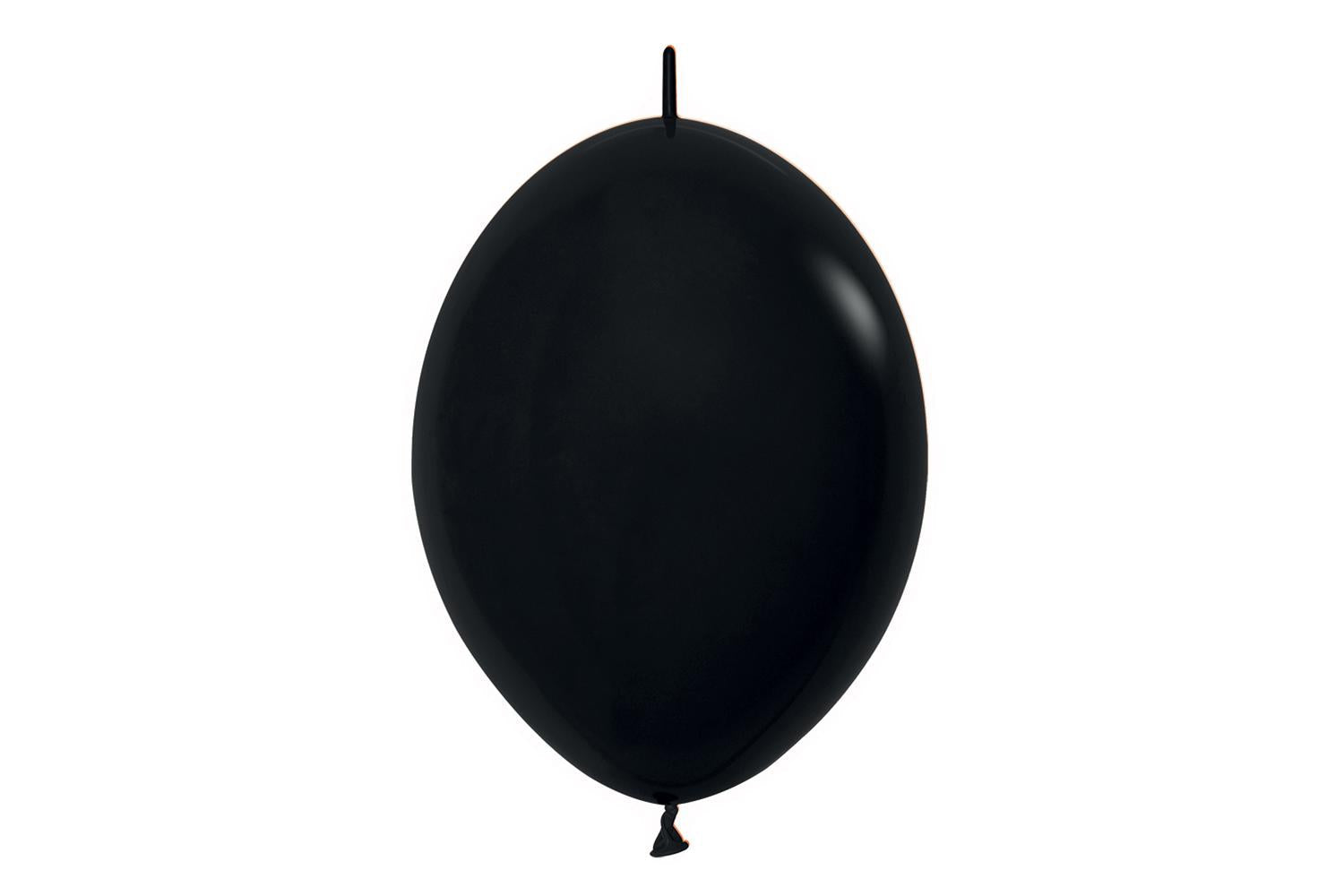 Amscan | 20002559 | Fashion Colour Link-o-loon Solid Black 080 Latex Balloons 6