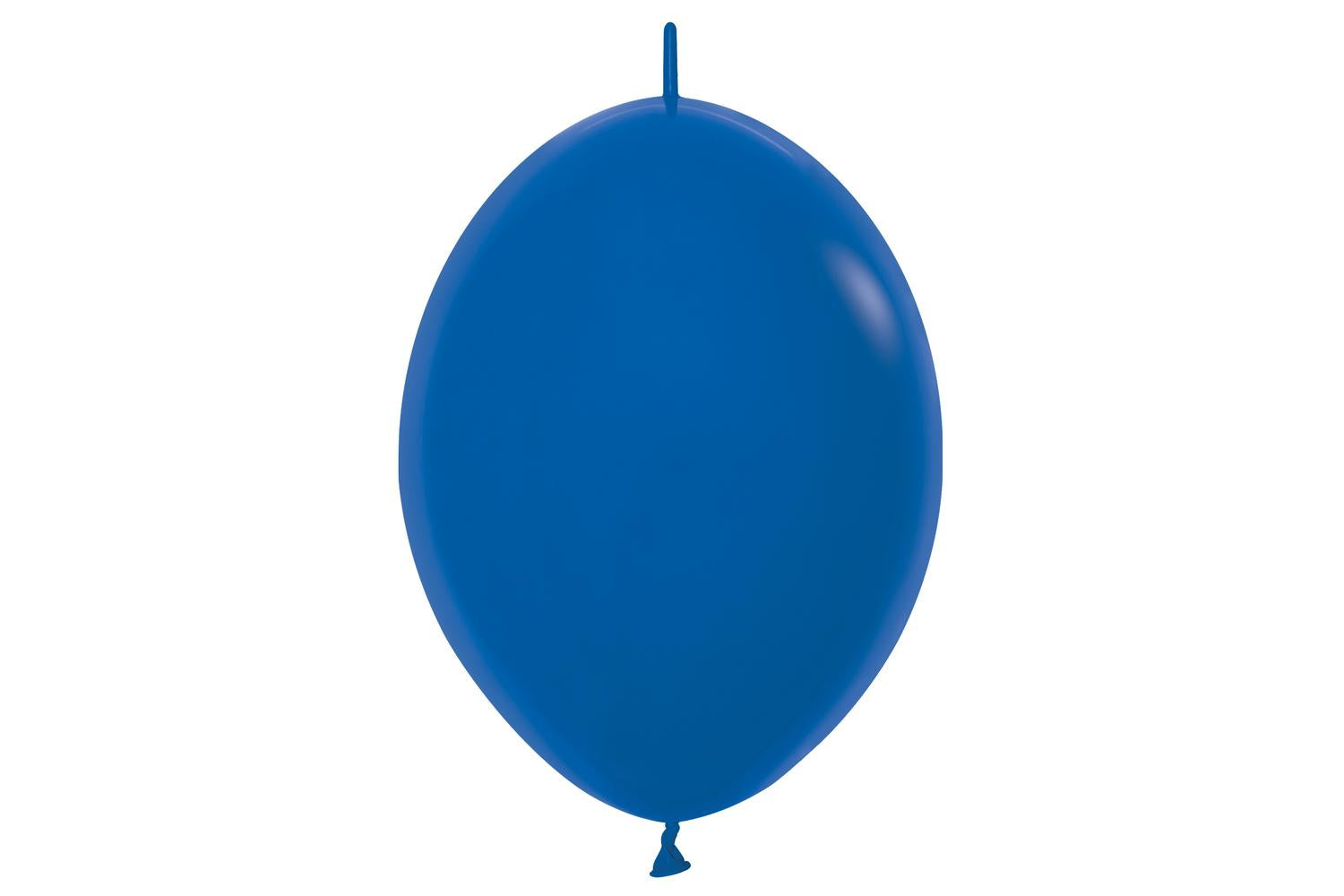 Amscan | 20002553 | Fashion Colour Link-o-loon Solid Royal Blue 041 Latex Balloons 6"/15cm-2
