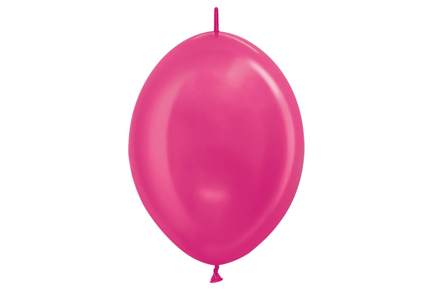 Amscan | 20002576 | Metallic Link-o-loon Solid Fuchsia 512 Latex Balloons 6