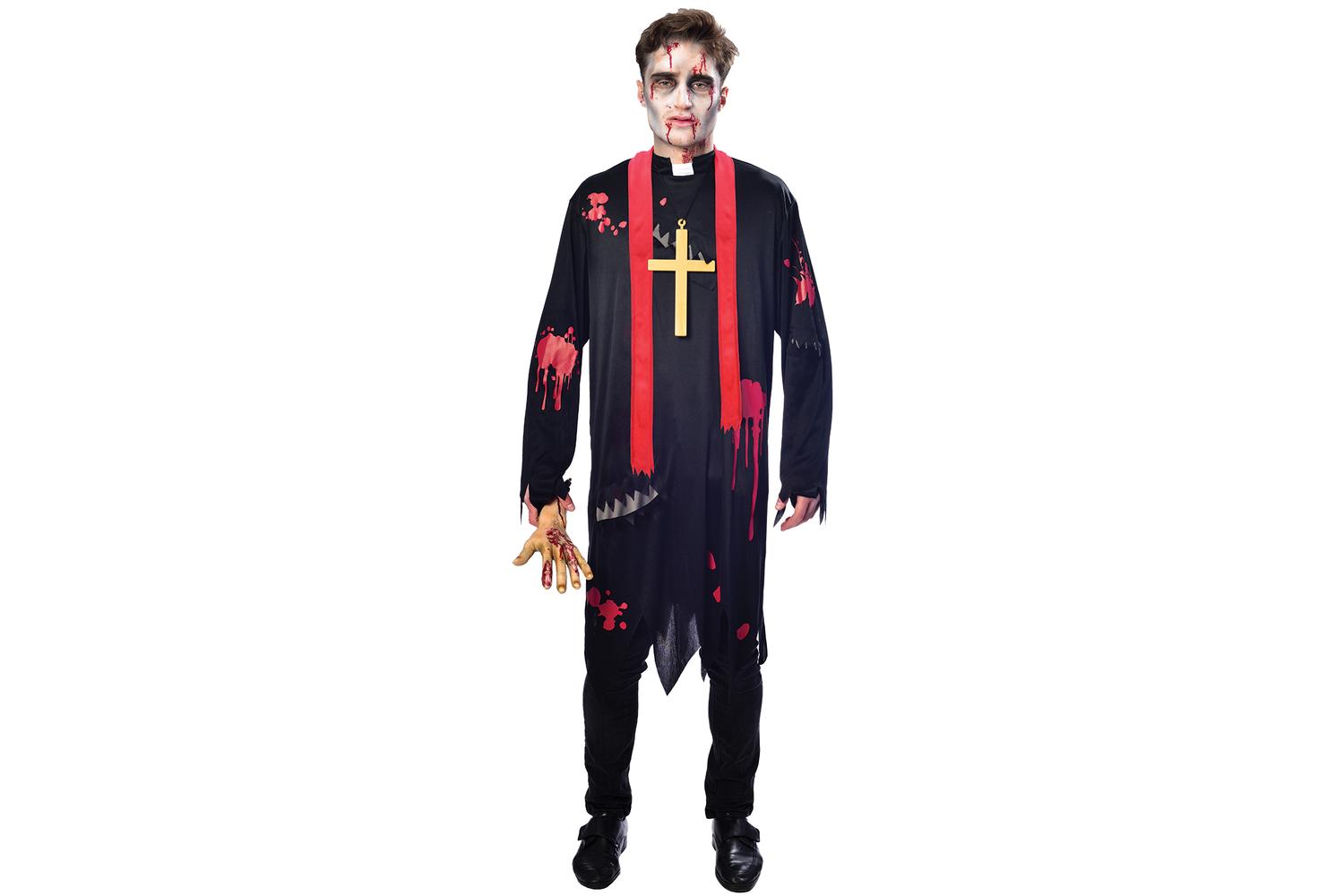 Amscan | 9902701 | Zombie Vicar Mens Plus-2