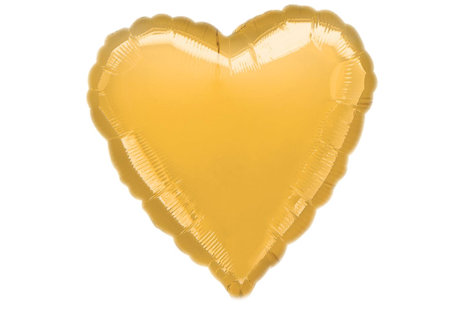 Amscan | 3678802 | Gold Heart Jumbo Foil Balloons G20-2