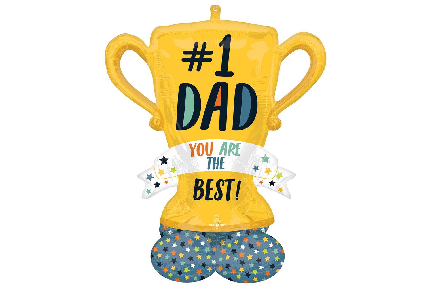 Amscan | Ams-4548711 | Airloonz: Best Dad Trophy-2