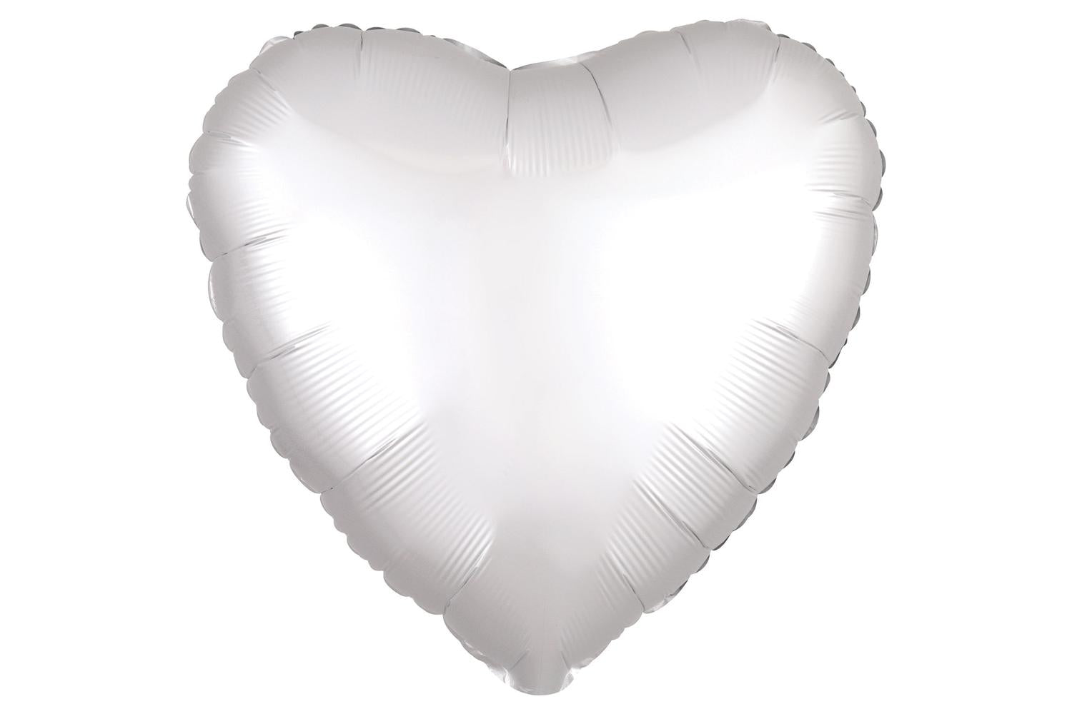 Amscan | Ams-9914141 | Silk Lustre White Heart Pkg-2