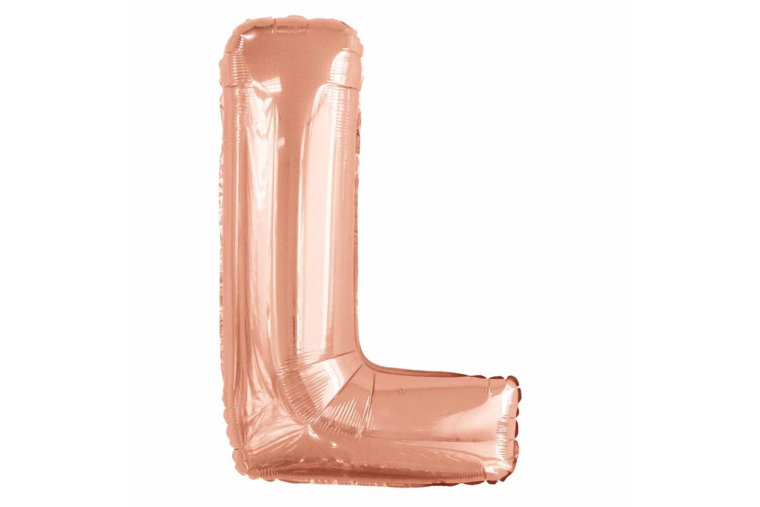 Amscan | Ams-9915574 | Large Letter L Rose Gold-2