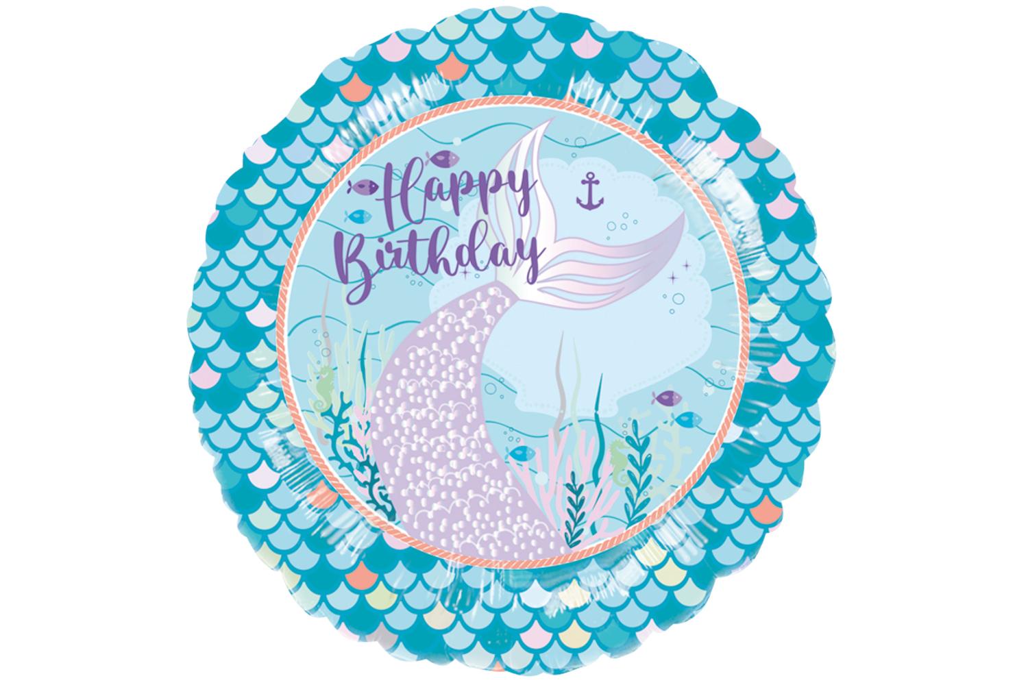 Amscan | Ams-9915223 | Mermaid Tales Std Foil Balloon