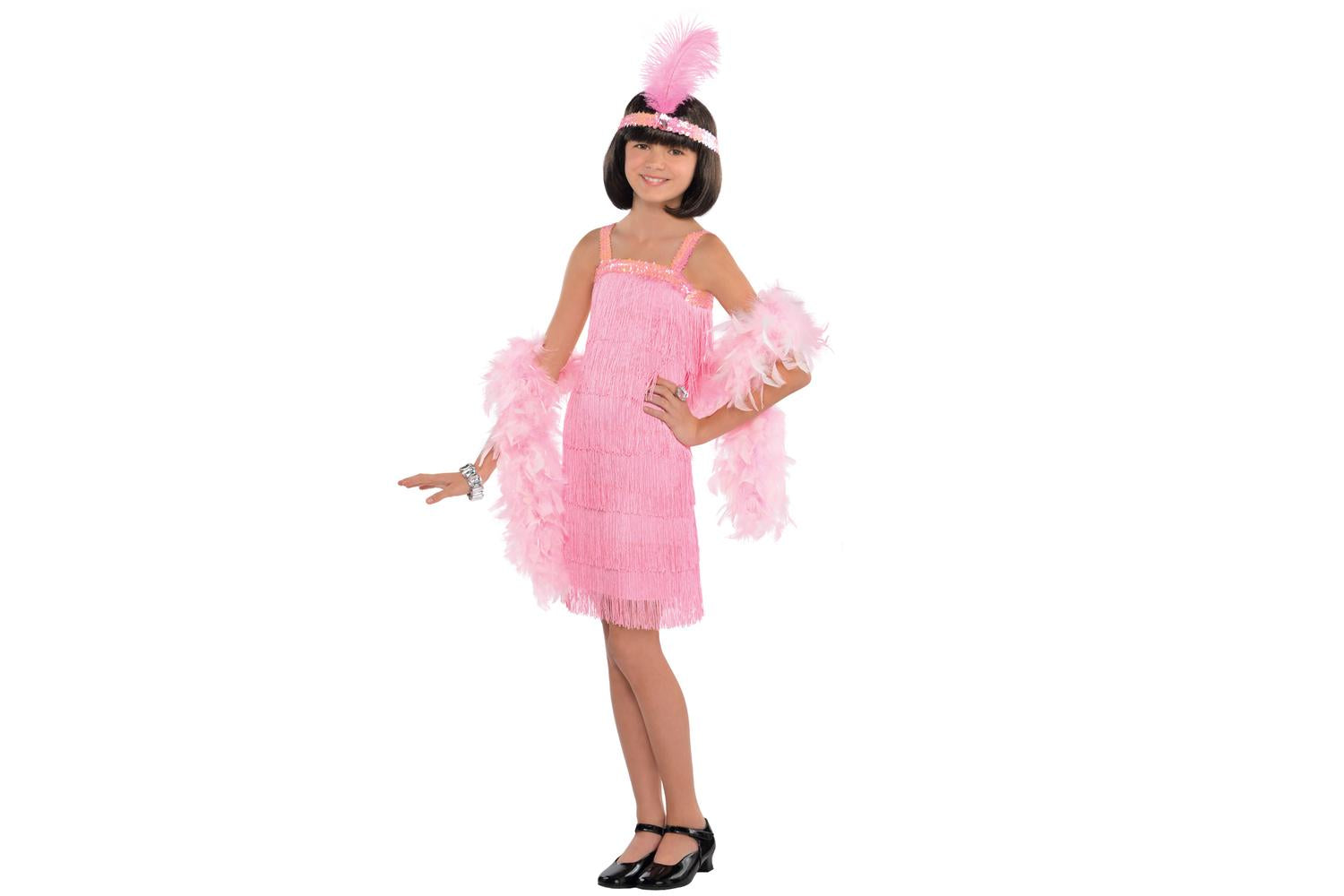 Amscan | 9902081 | Cstm Flapper Pink 10-12yrs-2