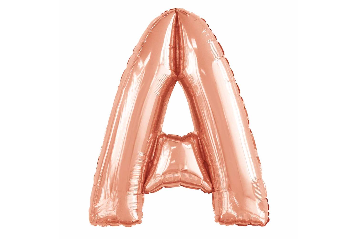 Amscan | Ams-9915563 | Large Letter A Rose Gold-2