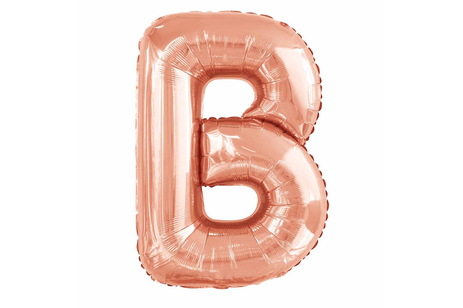 Amscan | Ams-9915564 | Large Letter B Rose Gold
