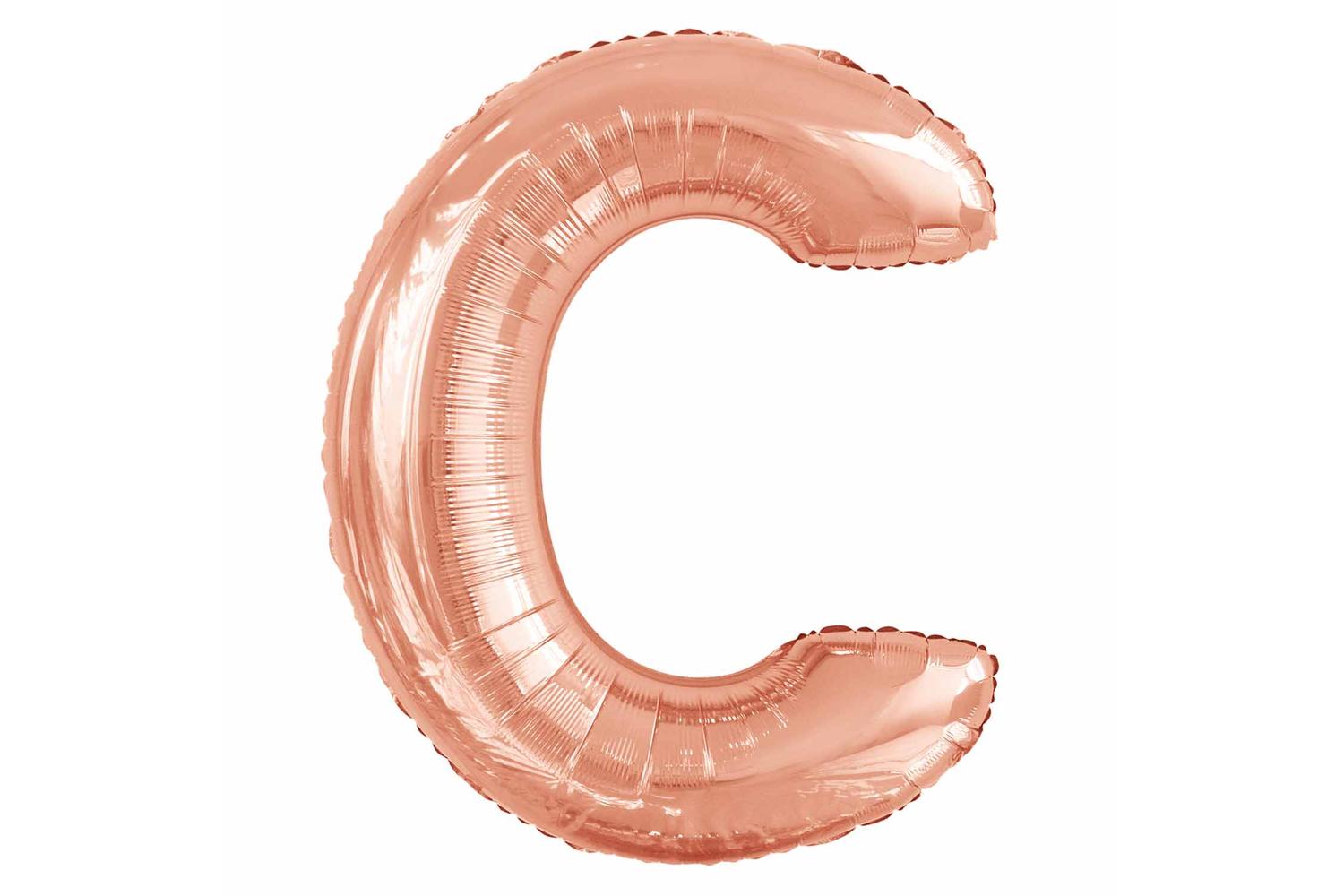 Amscan | Ams-9915565 | Large Letter C Rose Gold-2