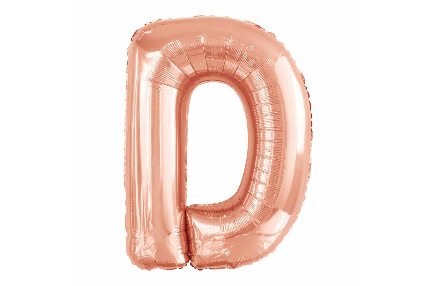 Amscan | Ams-9915566 | Large Letter D Rose Gold