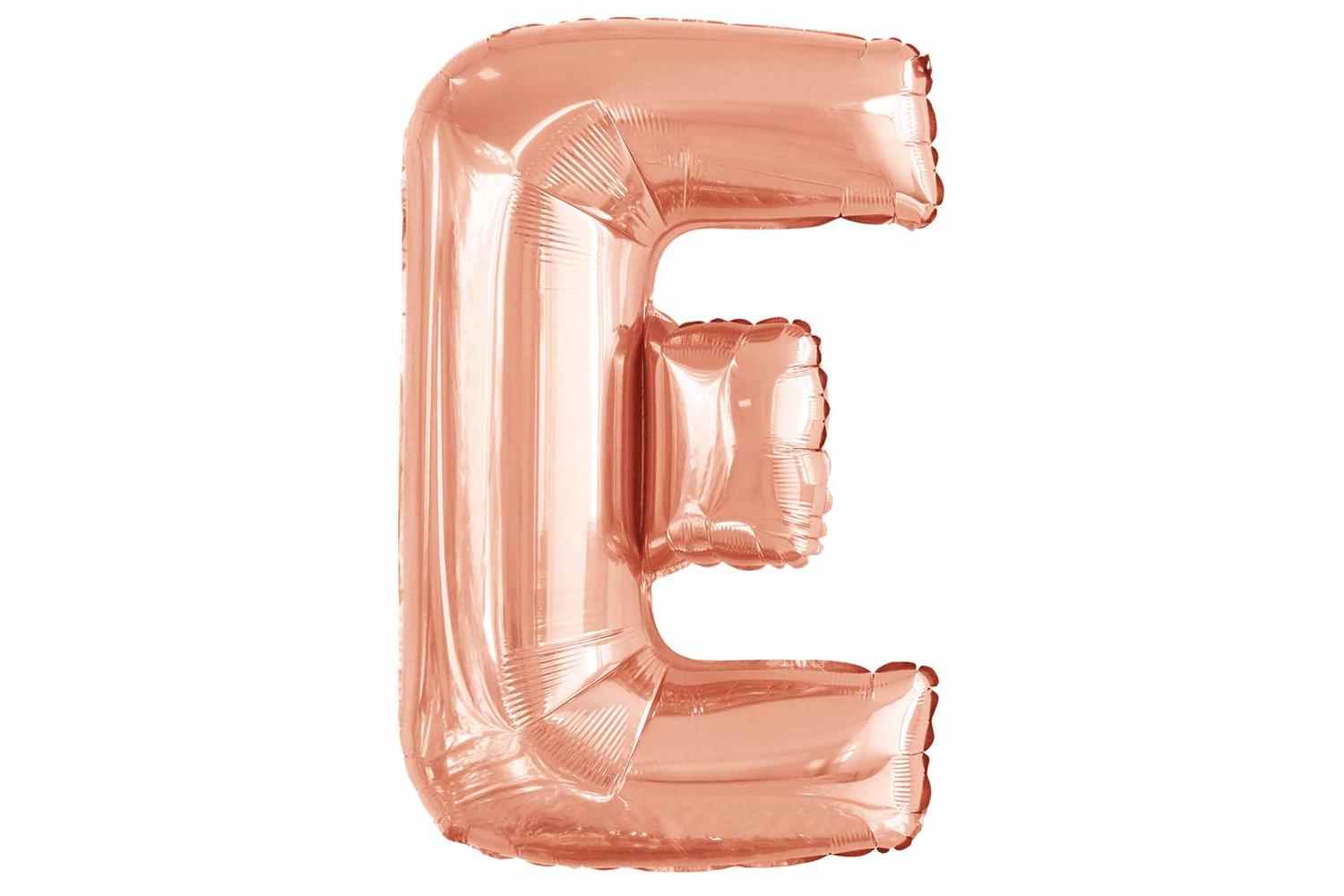 Amscan | Ams-9915567 | Large Letter E Rose Gold-2