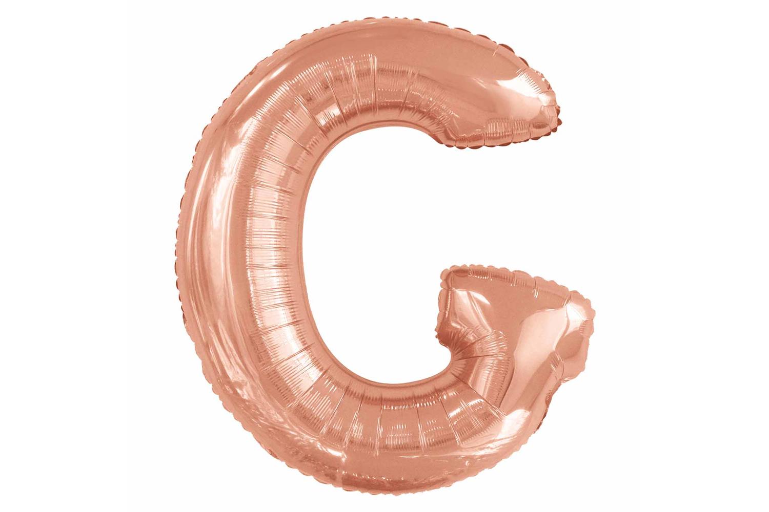 Amscan | Ams-9915569 | Large Letter G Rose Gold