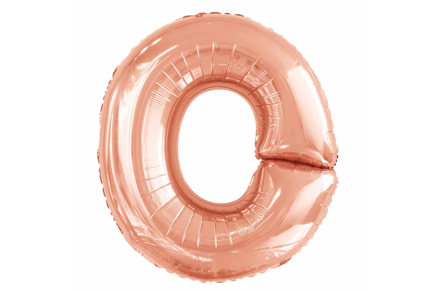 Amscan | Ams-9915577 | Large Letter O Rose Gold-2
